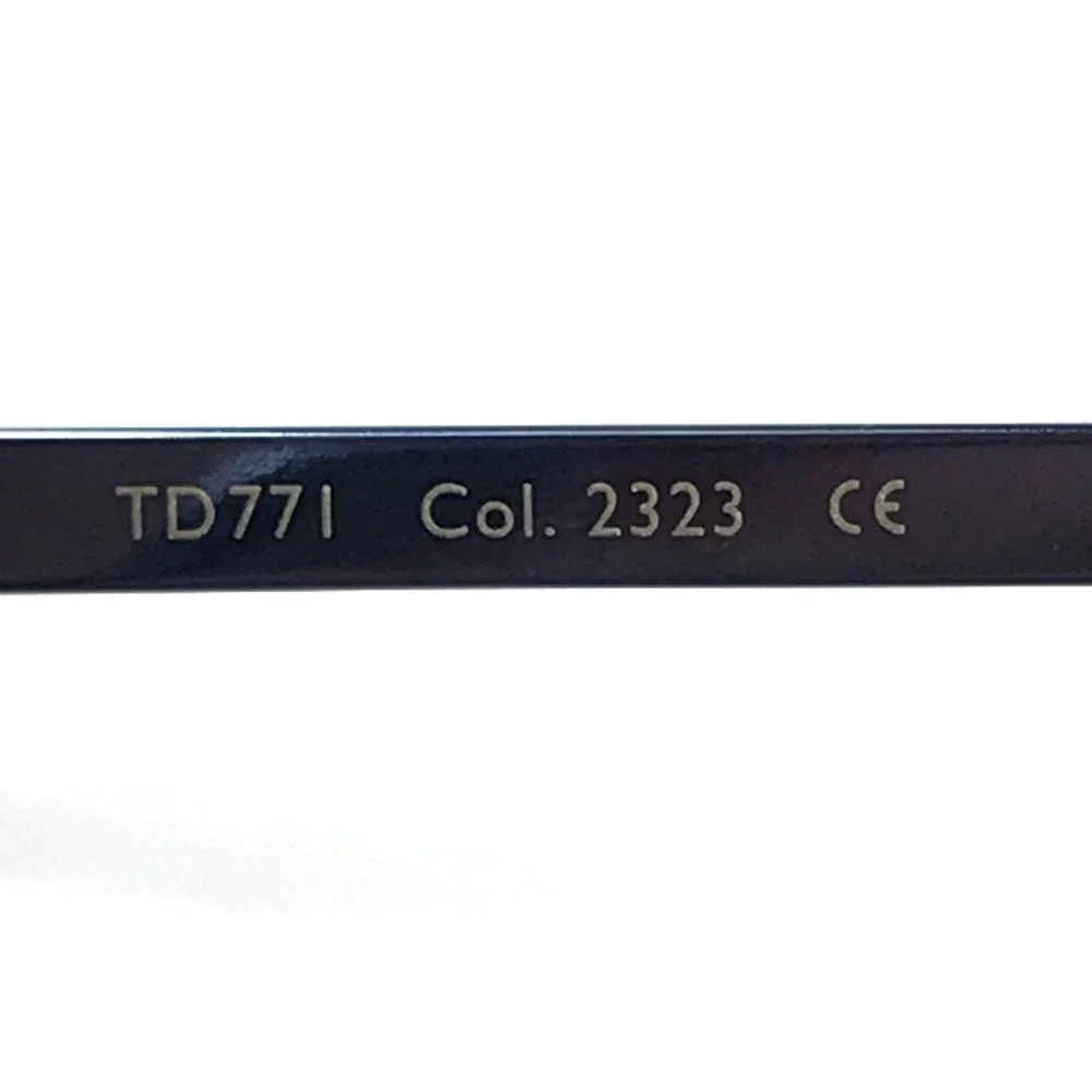 Tom Davies Eyeglasses Frames TD771 Col. 2323 Shiny Ice Blue Half Rim 53-18-135
